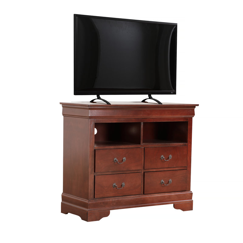 Commode télé avec plusieurs tiroirs, idéale pour organiser des objets et rehausser la décoration intérieure dans des décors modernes et classiques.
