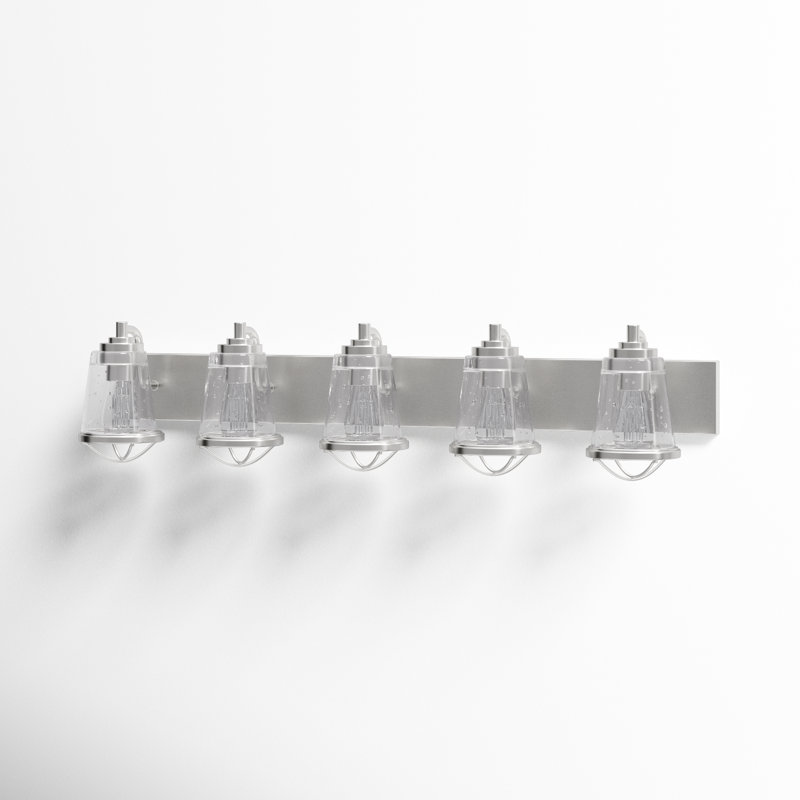 Akshay 5 - Light Dimmable Vanity Light, Brushed Nickel