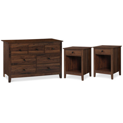 Dundonald 3 Pieces Dresser And Nightstand Set by Winston Porter