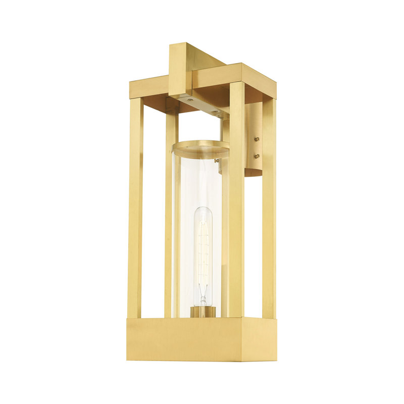 Binkley Wall Light, 18.88" H x 8" W x 10.13" D, Satin Brass