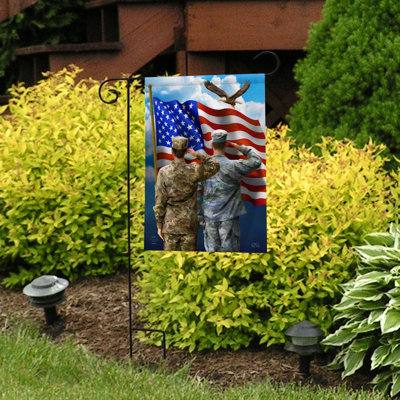 Drapeau de jardin America's Heroes