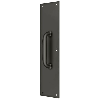 Plaque-poussoir avec poignée 3-1 / 2 po x 15 po Deltana PPH55U10B - Bronze huilé