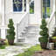 HOMCOM Set of 2 Potted Artificial Plants Topiary Spiral Trees 90cm-770984325