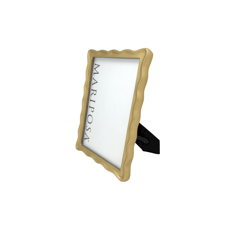 Wavy Picture Frame, Gold, 5" x 7"