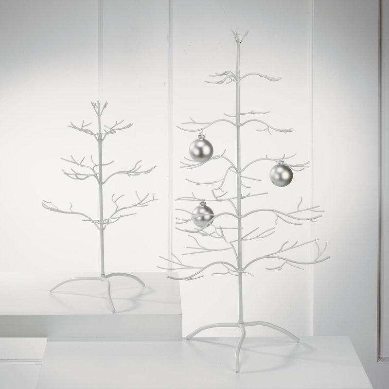 Decorative Ornament Tabletop Tree, White