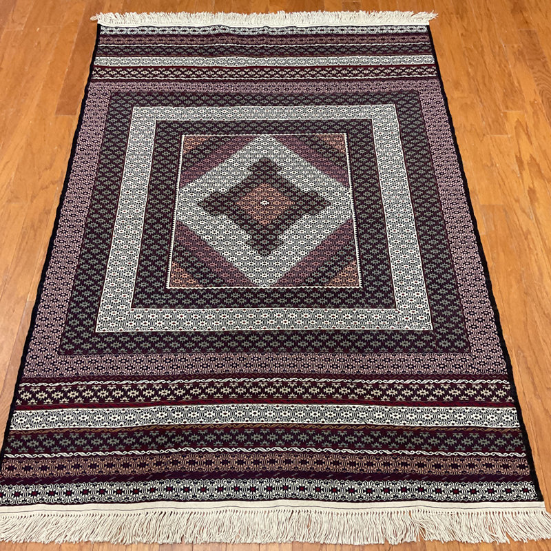 Laine soumak afghane tissée à la main Kilim