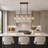 Vouni 5 - Light Modern Linear Kitchen Island Pendant