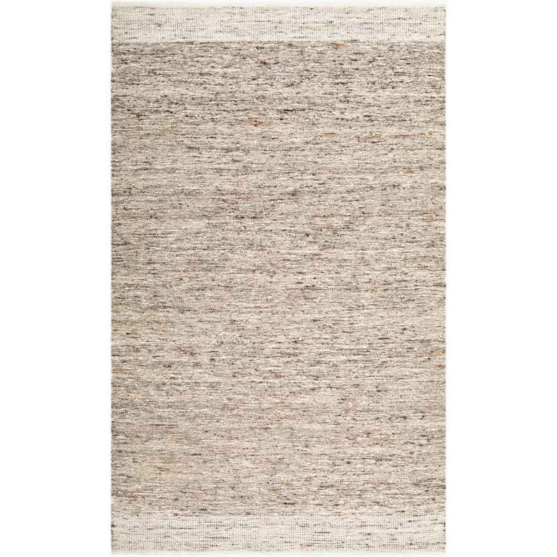 Simplon Handmade Area Rug, Gray/Taupe/Charcoal, Rectangle 9' x 12'