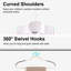 Meaha Clothes Hangers, Plastic Coat Hangers, Non-Slip, Space-Saving, Swivel Hook-962203751-962203745