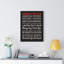 Art familial sur toile tendue «Family Rules Motivational»-1922717039