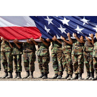 American Military by Jamirae - Wrapped Canvas Print