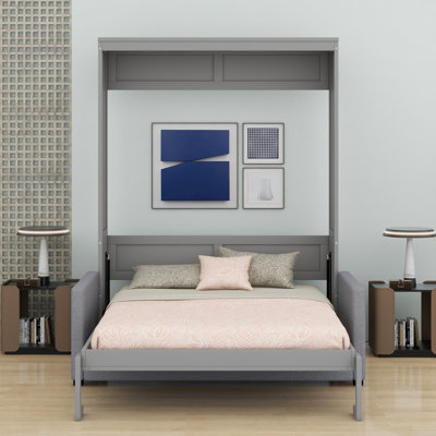 Lit escamotable mural Murphy avec coussin