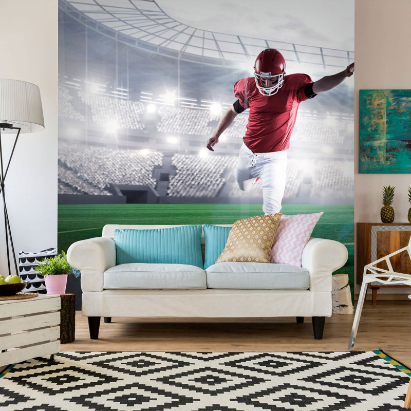 Panneau de papier peint Vosgeparan Football, L 100,08 po x l 96 po