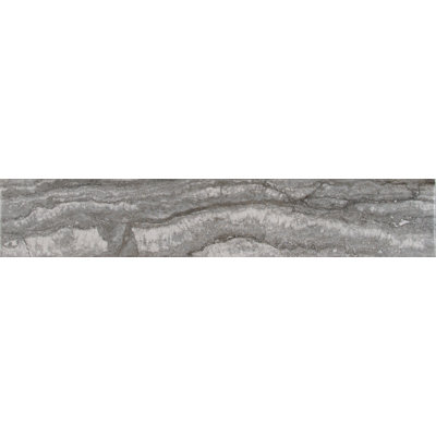 Beraldi Basalt 3 in. x 18 in. Matte Porcelain Bullnose Tile Trim