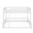 Full XL Over Queen Floor Bunk Bed Frame With Ladder And Safety Guardrails-601248666
