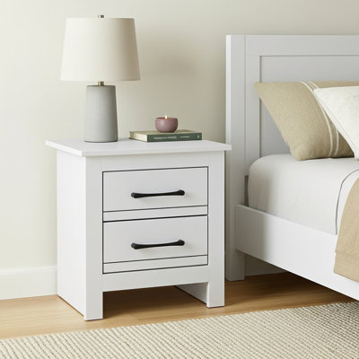 Limestone Manufactured Wood Bedside Table