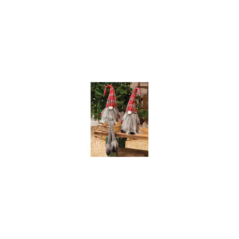 Gnome de père Noël écossais debout