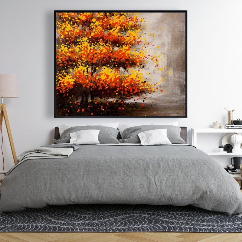 Dotted Tree Print On Canvas