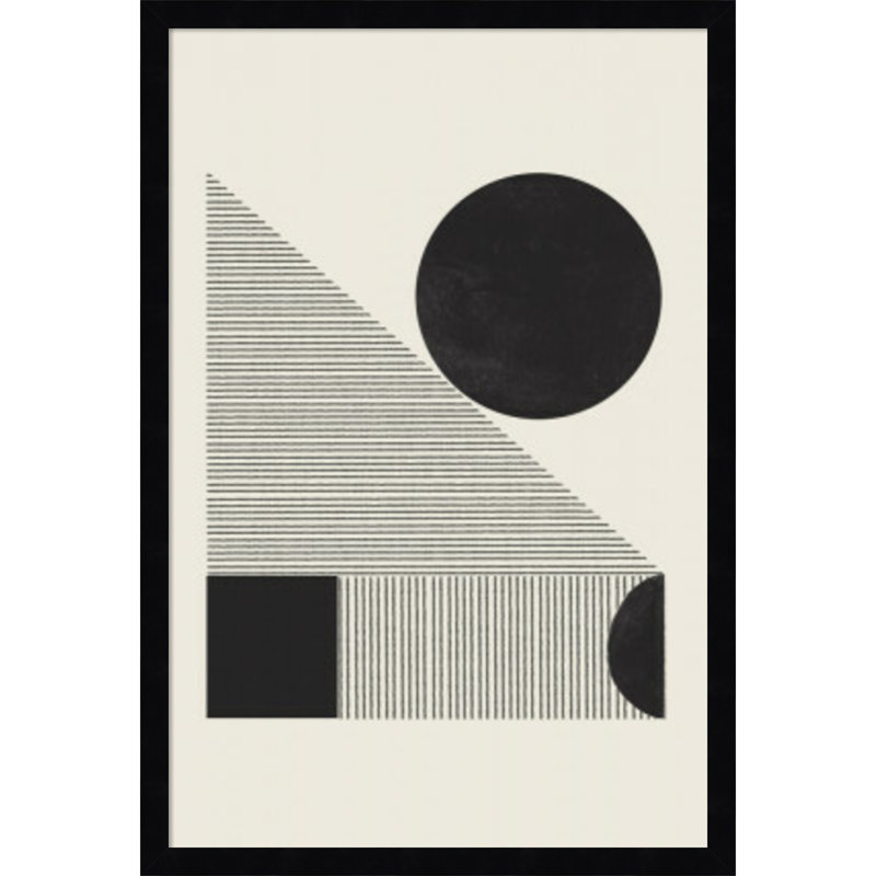 Composition IX by Miuus Studio, Black Framed, 17" W x 25" H