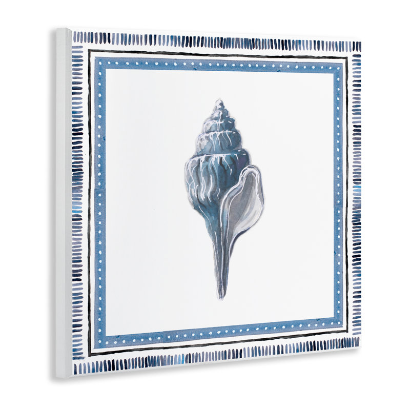 Plaque murale coquille de conque bleu doux, design par Lanie Loreth