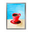 «Red Cup Of Coffee», art mural traditionnel sur toile-1844974506-1844974504
