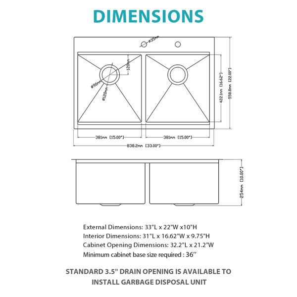 Dimensions du produit