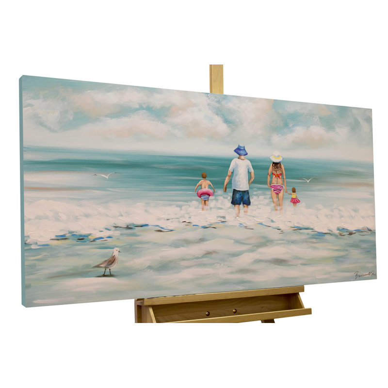 Acrylic Painting Hand Painted Family Time