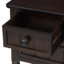 Console Weinman moderne en bois massif rustique avec 3 tiroirs et tablette inférieure pour les couloirs, les entrées ou derrière les canapés-1354423994
