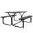 Kutlay 4 - Person Metal Patio Dining Set with Rectangular Table-36467032