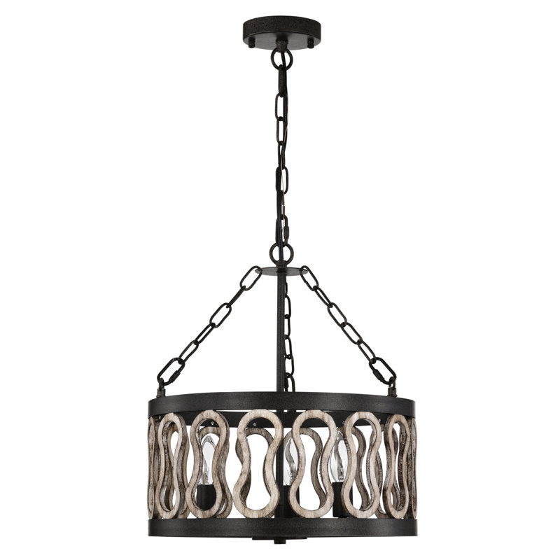 Luminaire suspendu tambour 3 lumières
