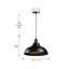 1 - Light Black Dome Pendant