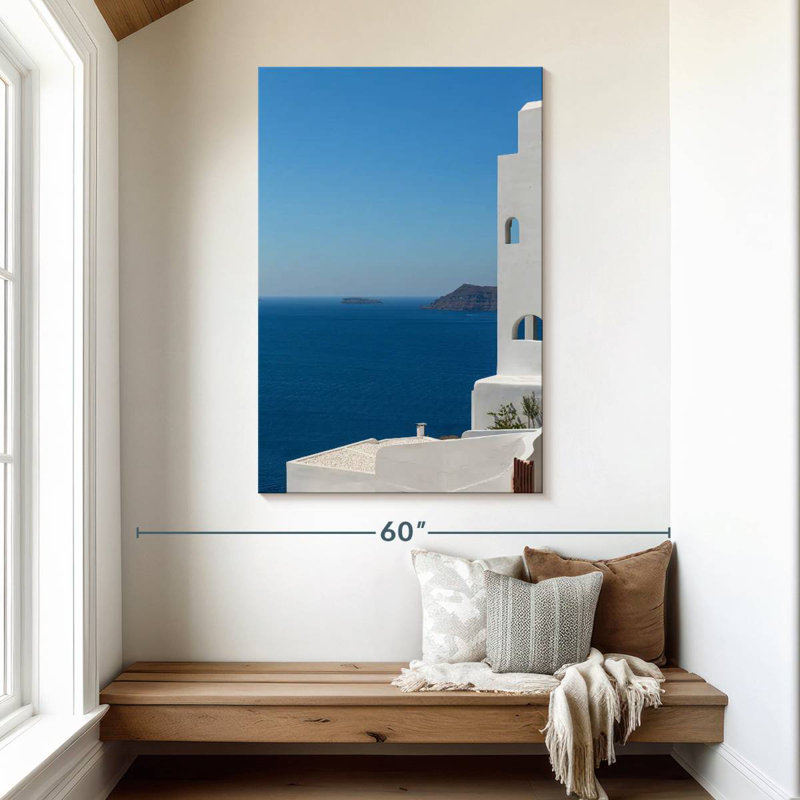 Aime Santorini et la Méditerranée, H 48 po x l 32 po