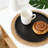 Round Wooden Tray For Home Decor, Handmade Kitchen Counter And Bathroom Vanity Tray With Waterproof Finish, Modern Farmhouse Candle And Display Stand-1370369186