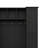 Farmhouse Elegant Hall Tree with 4 Side Cabinets, All-in-One Mudroom Furniture with Adjustable Shelves & Open Cubbies, Beadboard Entryway Bench with Coat Rack & 5 Hooks for Hallway, Black