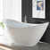 Boracay 67" Acrylic Freestanding Bathtub With Chrome Drain and Overflow Cover