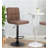 Deristin Swivel Upholstered Adjustable Height Counter Stool with Metal Frame-1711429614
