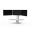 Quickstand Eco Triple Monitor Stand In White - Small Platform-825644767