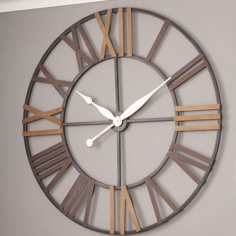 Oversized  Seal Beach 120cm Skeleton Wall Clock