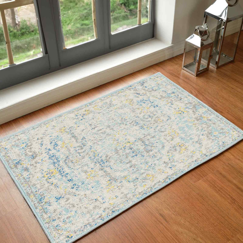 Beyanka Floral Machine Tufted Area Rug, Rectangle 200 x 275 cm