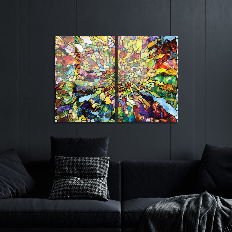 2 pièces, sans cadre, impression sur verre, L 20 po x H 28 po