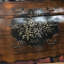 Commode 3 tiroirs en chêne et noir antique