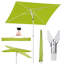 180cm X 125cm Rectangular Tilt Market Parasol-98464900