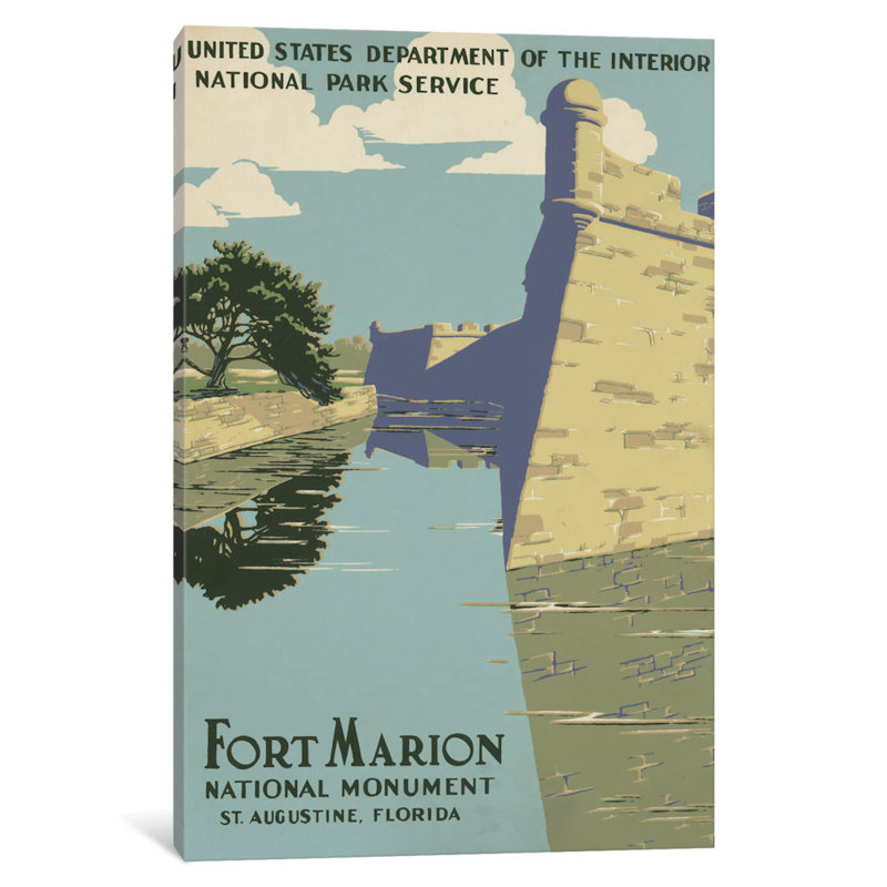 « fort marion national, st. augustine, floride », impression sur toile tendue, H 40 po x l 26 po x P 1,5 po