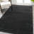 Asaldis Solid Low-Pile Black Rug-1938045632