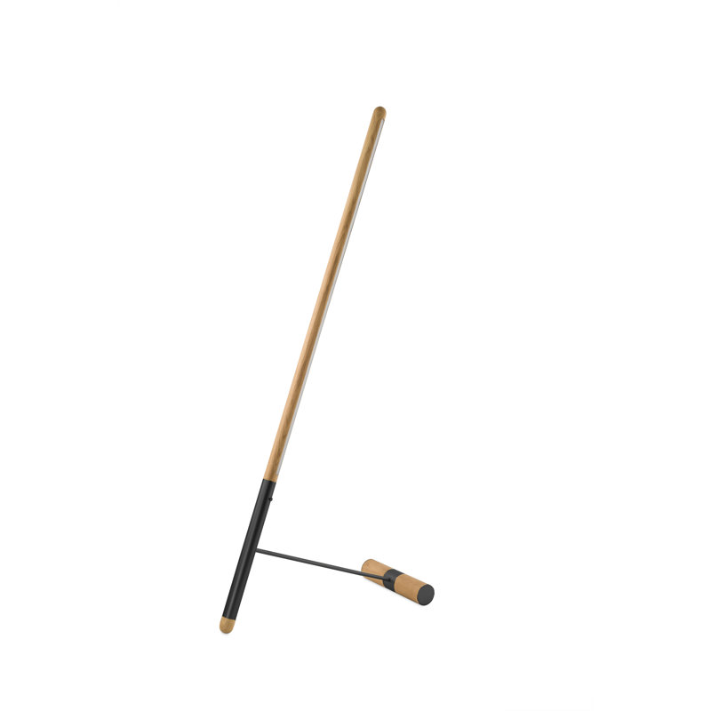 Linea 59.1'' LED Novelty Floor Lamp, Graphite, Oak