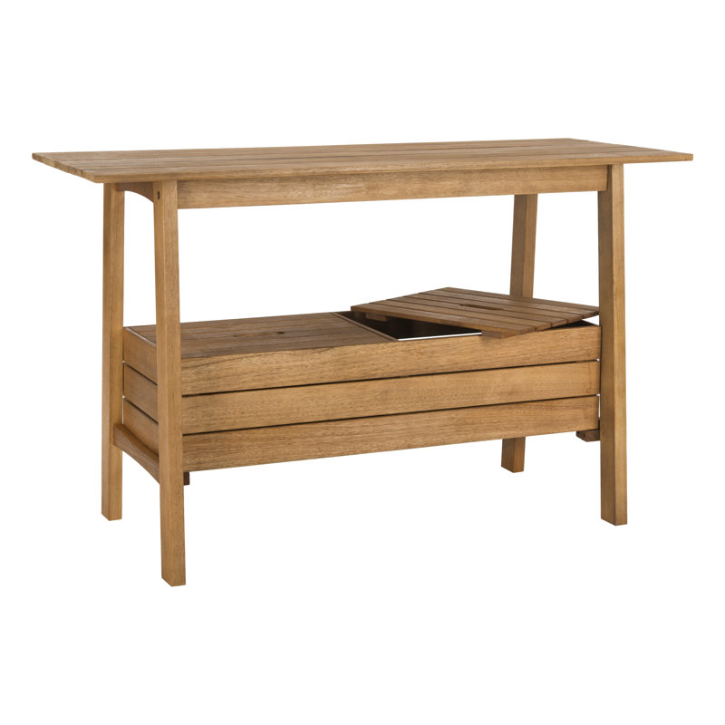 Armenta Rectangular Eucalyptus Outdoor Buffet & Console Table