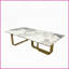 Table basse en pierre frittée Easy-Clean