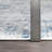 Fitz Machine Woven Oriental Sky Blue Area Rug-1394904151