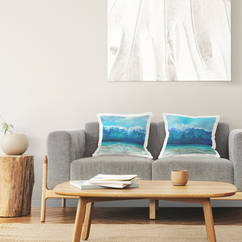 Coussin Tsunami Waves Crashing