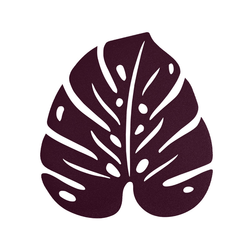 Monstera Trivet, Cerise noir